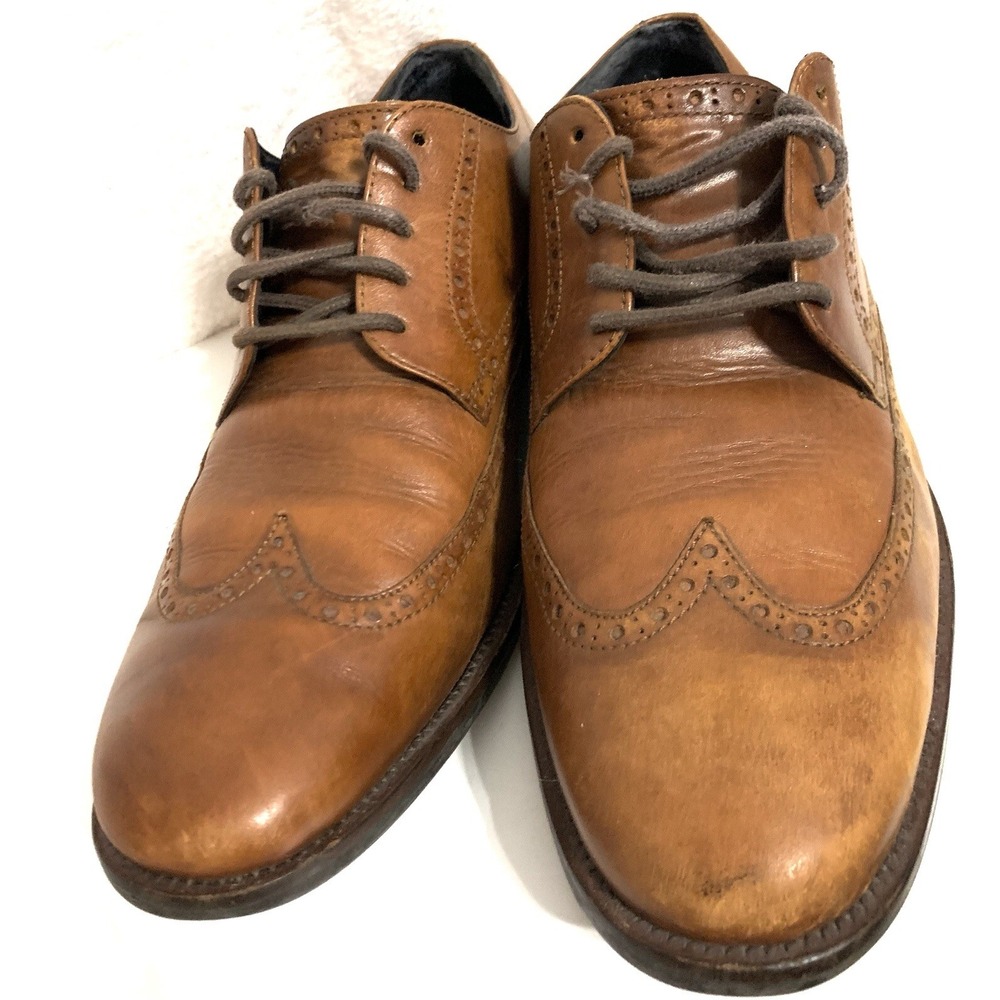Cole Haan Men's Watson C25458 Wingtip Oxford British Tan Size 12 M - Picture 5 of 8